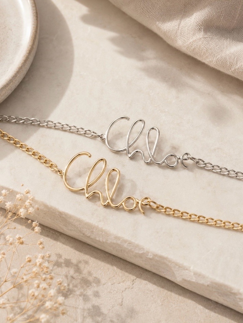 NEW! Silver Script Chain Belt - Chic Statement Accessory - Picture 2 of 2
